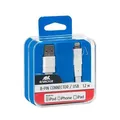 USB kábel "6001 WT12", biely, lightning, 1,2 m, RIVACASE