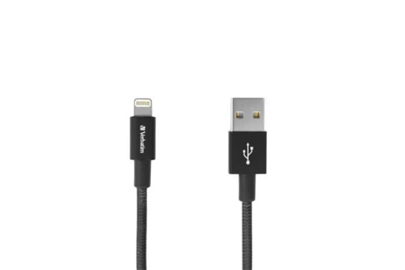 Hlavný obrázok produktu USB kabel, černá, lightning, 100 cm, VERBATIM