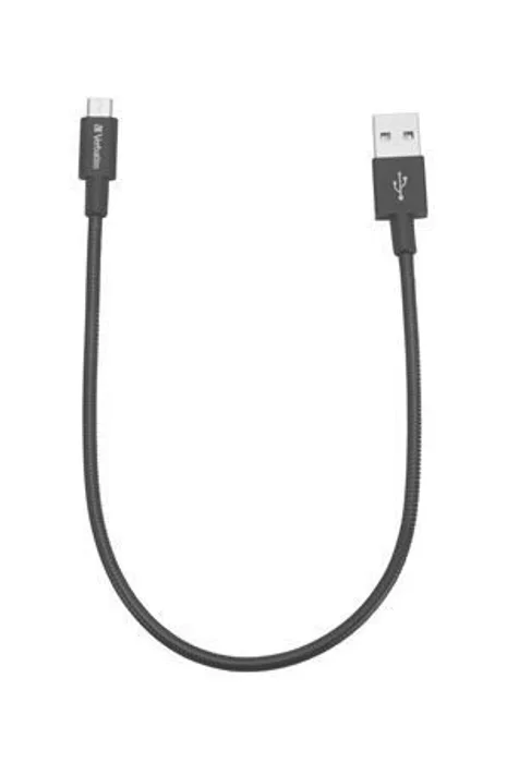 Hlavný obrázok produktu USB kabel, černá, micro USB, 30 cm, VERBATIM