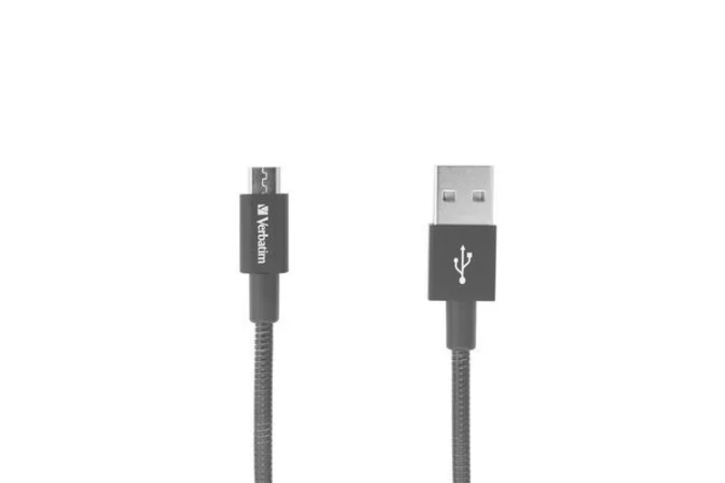 Hlavný obrázok produktu USB kabel, černá, micro USB B, 100 cm, VERBATIM