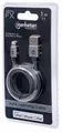 USB kábel "iLynk", lightning, 1 m, oceľová sivá, MANHATTAN