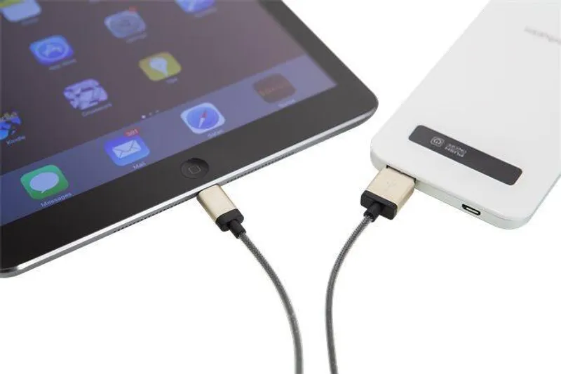 Hlavný obrázok produktu USB kabel, lightning, 30 cm, VERBATIM, zlatá