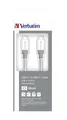 Ďalší obrázok produktu USB kábel, strieborná, 30 cm, USB-C 3.1 - USB-C, VERBATIM