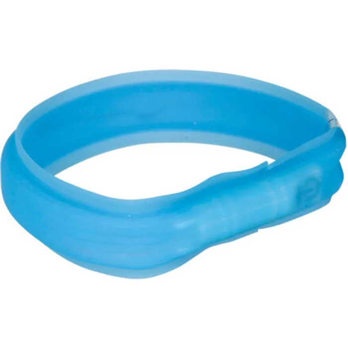 Hlavný obrázok produktu USB svítící obojek PLOCHÝ, modrý M-L: 50 cm/30 mm