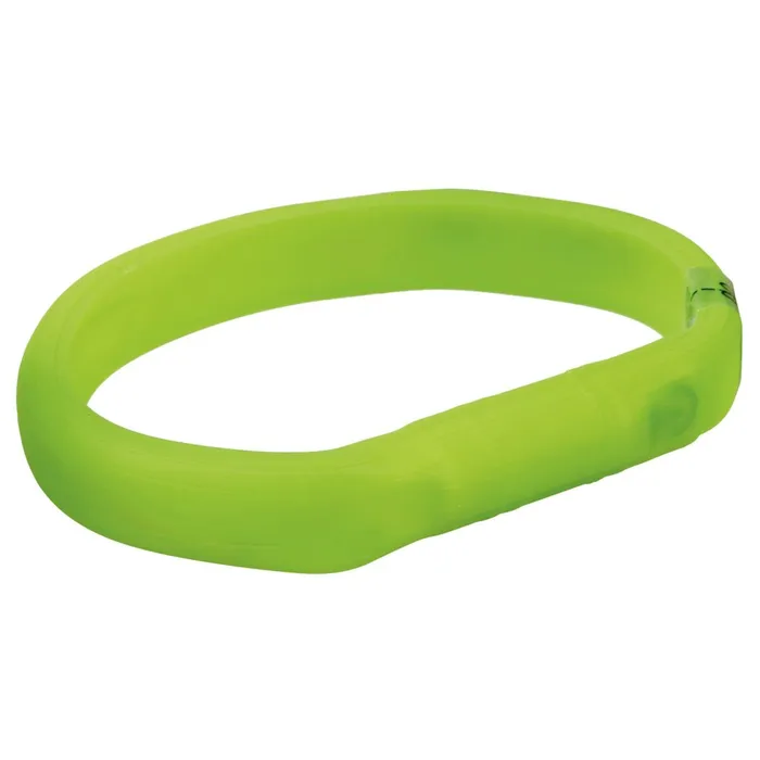 Hlavný obrázok produktu USB svítící obojek PLOCHÝ, zelený L-XL: 70 cm/18 mm