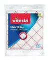 Utierka, 34x36 cm, 3 ks, VILEDA Universal, bielo-červená