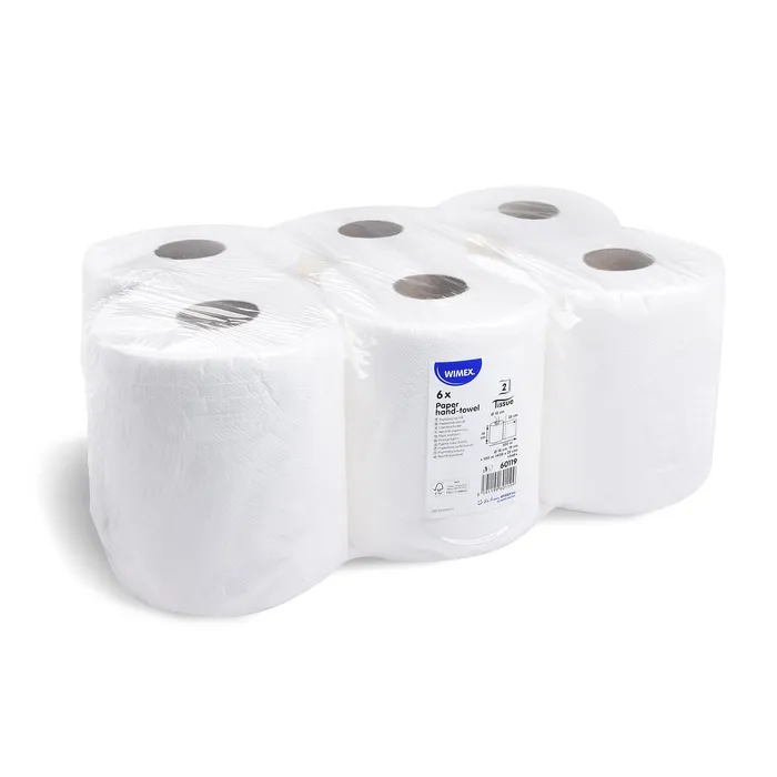 Hlavný obrázok produktu Utěrka (PAP FSC Mix) 2vrstvá s ražbou bílá průměr 18cm 19cm x 100m [6 ks]