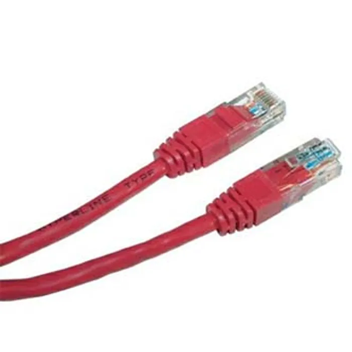 Hlavný obrázok produktu UTP patchcord, Cat.5e, RJ45 M-0.25m, nestíněný, červený, economy
