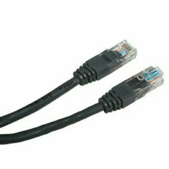 Hlavný obrázok produktu UTP patchcord, Cat.5e, RJ45 M-0.5m, nestíněný, černý, economy