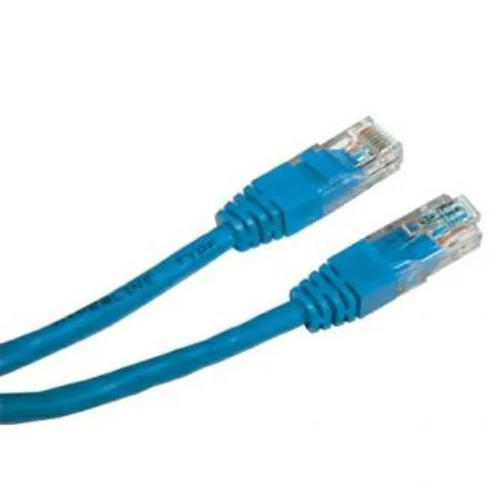 Hlavný obrázok produktu UTP patchcord, Cat.5e, RJ45 M-0.5m, nestíněný, modrý, economy
