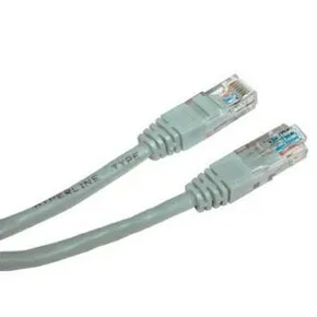 UTP patchcord, Cat.5e, RJ45 M-10m, netienený, šedý, Logo, blister