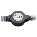Ďalší obrázok produktu UTP patchcord, Cat.5e, RJ45 M-1.2m, netienený, navíjací, čierny, economy