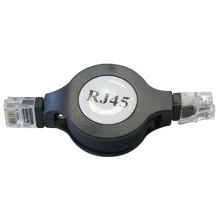 Hlavný obrázok produktu UTP patchcord, Cat.5e, RJ45 M-1.2m, nestíněný, navíjecí, černý, economy
