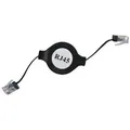 Ďalší obrázok produktu UTP patchcord, Cat.5e, RJ45 M-1.2m, netienený, navíjací, čierny, economy
