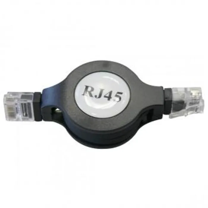 Hlavný obrázok produktu UTP patchcord, Cat.5e, RJ45 M-1.2m, nestíněný, navíjecí, černý, Logo, LOGO bag
