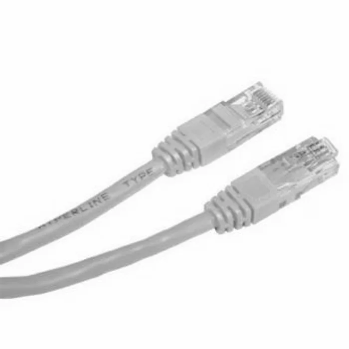 Hlavný obrázok produktu UTP patchcord, Cat.5e, RJ45 M-1m, nestíněný, křížený, šedý, k propojení 2 PC, economy