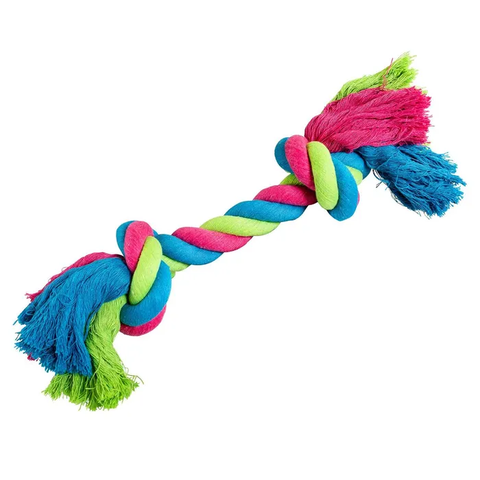 Hlavný obrázok produktu Uzel HipHop bavlněný 2 knoty - růžová, modrá, zelená 41cm, 460g