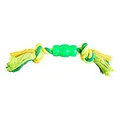 Ďalší obrázok produktu Uzol s chráničom HipHop bavlnený 2 knôty 30 cm / 130 g limetková, zelená