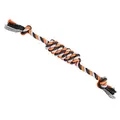 Ďalší obrázok produktu Valec JUMBO HipHop bavlnený s 2 knôtmi, šedá, tm.šedá, oranžová 38cm, 100g