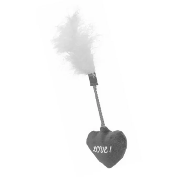 Hlavný obrázok produktu Valentine´s heart - valentýnská hračka pro kočky - srdce s peřím, plyš, 20 cm