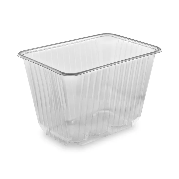 Hlavný obrázok produktu Vanička hranatá průhledná 2000 ml (PP) [50 ks]