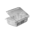 Vanička (rPET) s viečkom hranatá priehľadná 1000ml [50 ks]