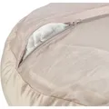 Ďalší obrázok produktu Vánoční sametový pelech LIVIA, kulatý s okrajem, o 50 cm, béžová