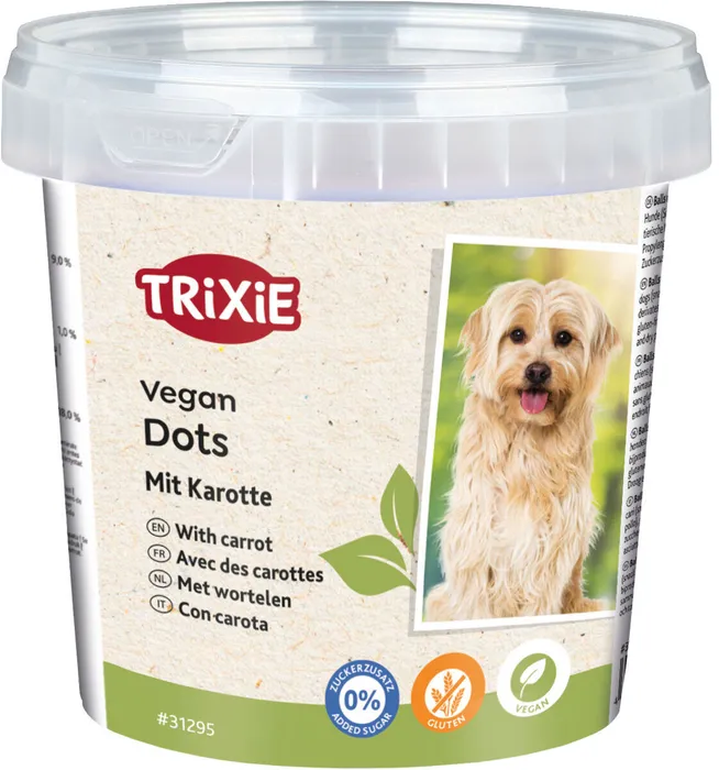Hlavný obrázok produktu Vegan Dots, měkké mini válečky s mrkví, 200 g
