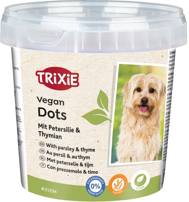 Hlavný obrázok produktu Vegan Dots, měkké mini válečky s petrželí a tymiánem, 200 g