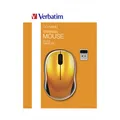 Verbatim Myš Go Nano 49045, 1600DPI, 2.4 [GHz], optická, 3tl., bezdrôtová, oranžová, 2 ks AA