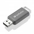 Ďalší obrázok produktu Verbatim USB flash disk, 2.0, 128GB, DataBar, šedý, 49456, pro archivaci dat