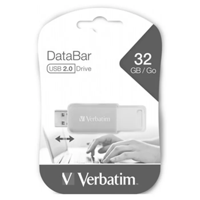 Hlavný obrázok produktu Verbatim USB flash disk, 2.0, 32GB, DataBar, zelený, 49454, pro archivaci dat