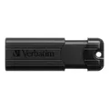 Verbatim USB flash disk, USB 3.0 (3.2 Gen 1), 256GB, PinStripe, Store N Go, čierny, 49320, USB A, s výsuvným konektorom