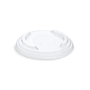 Viečko (rPET) priehľadné pre papierovú misku priemer 150mm [50 ks]