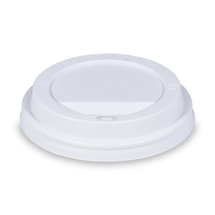 Hlavný obrázok produktu Víčko vypouklé bílé pro papírové kelímky průměr 90 mm [100 ks]