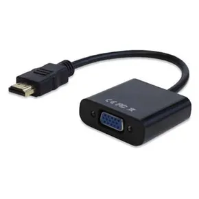 Video Redukcia, HDMI M-VGA (D-Sub) F, 0, čierna