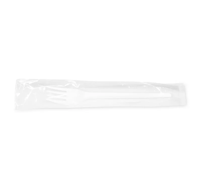 Hlavný obrázok produktu Vidlička bílá 16,5 cm hygienicky balená [100 ks]