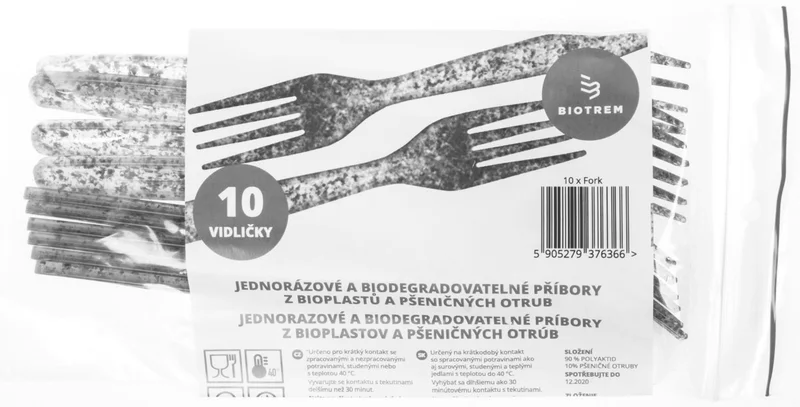Hlavný obrázok produktu Vidlička z pšeničných otrub BIO [10 ks]