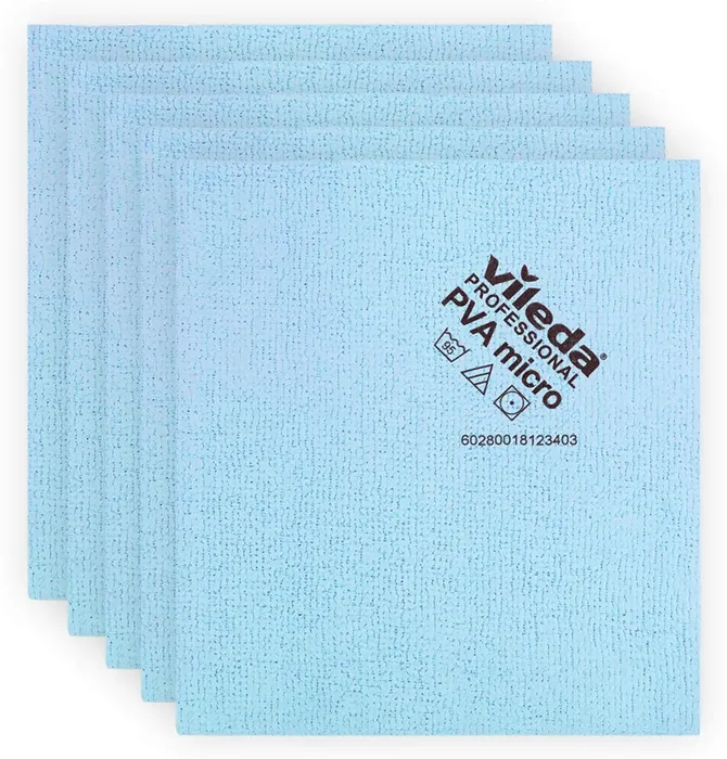 Hlavný obrázok produktu VILEDA PVA Micro utěrka35x38 cm, modrá 5 ks