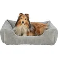 Ďalší obrázok produktu Vital Bed JONNA ortopedický obdélníkový pelech, manšestrový plyš, šedá120 x 80 cm