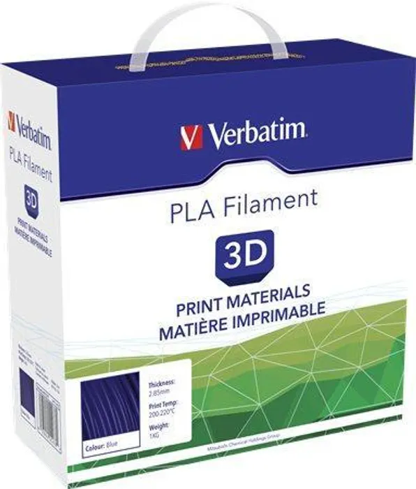 Hlavný obrázok produktu Vlákno PLA pro 3D tiskárny, modrá, 2,85 mm, 1kg, cívka, VERBATIM