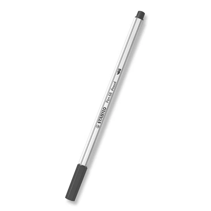 Hlavný obrázok produktu Vláknový fix s flexibilním štětcovým hrotem STABILO Pen 68 brush černá [1 ks]