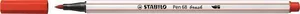 Vláknový fix s flexibilným štetcovým hrotom STABILO Pen 68 brush karmín [1 ks]