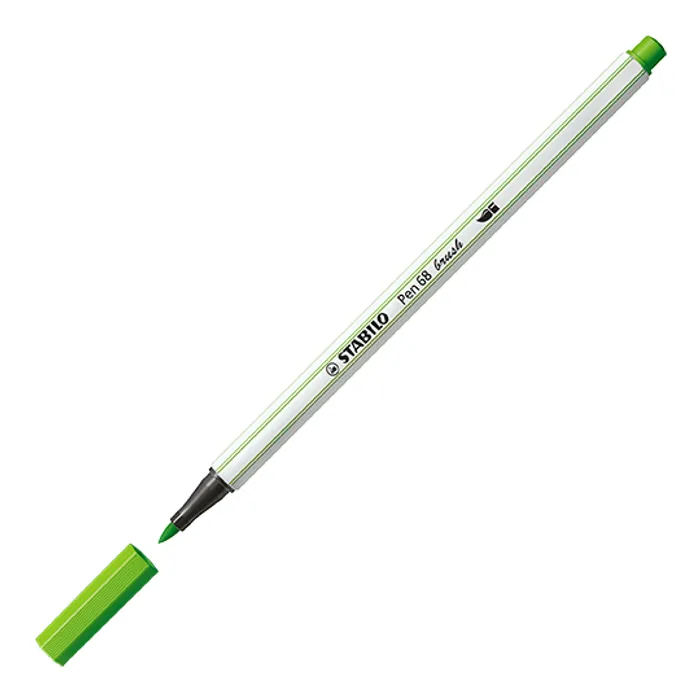 Hlavný obrázok produktu Vláknový fix s flexibilním štětcovým hrotem STABILO Pen 68 brush listová zeleň [1 ks]