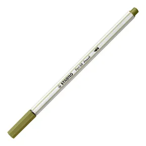 Vláknový fix s flexibilným štetcovým hrotom STABILO Pen 68 brush matná zelená [1 ks]
