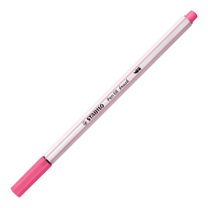 Hlavný obrázok produktu Vláknový fix s flexibilním štětcovým hrotem STABILO Pen 68 brush růžová [1 ks]