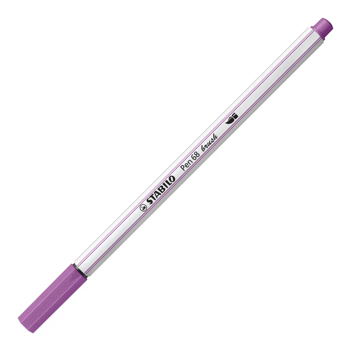Hlavný obrázok produktu Vláknový fix s flexibilním štětcovým hrotem STABILO Pen 68 brush švestková [1 ks]