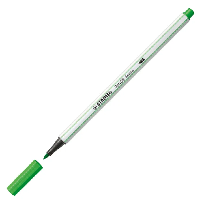 Hlavný obrázok produktu Vláknový fix s flexibilním štětcovým hrotem STABILO Pen 68 brush světle zelená [1 ks]