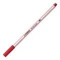 Vláknový fix s flexibilným štetcovým hrotom STABILO Pen 68 brush tmavo červená [1 ks]
