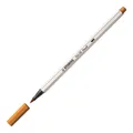 Vláknový fix s flexibilným štetcovým hrotom STABILO Pen 68 brush tmavo okrová [1 ks]
